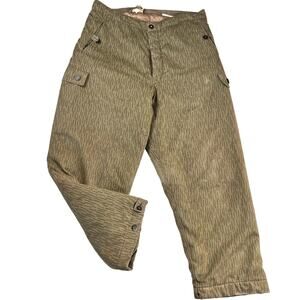 East German Military Vintage Rain Drop Camo Cargo Pants Quilted Men’s sz 36x26